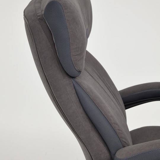 Кресло офисное DUKE флок/ткань, серый/серый, 29/TW-12 арт.14039 в Салехарде - изображение 10