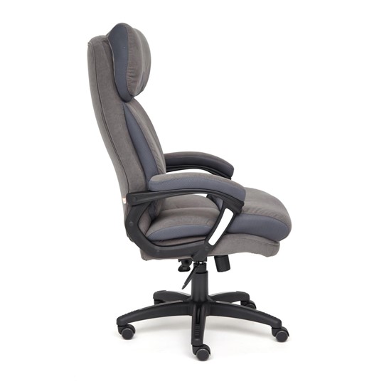 Кресло офисное DUKE флок/ткань, серый/серый, 29/TW-12 арт.14039 в Новом Уренгое - изображение 2