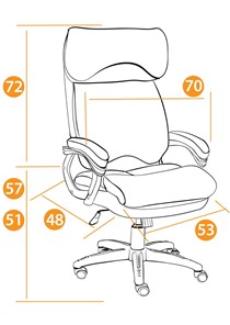 Кресло офисное DUKE флок/ткань, серый/серый, 29/TW-12 арт.14039 в Муравленко - предосмотр 27