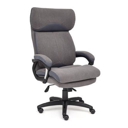 Кресло офисное DUKE флок/ткань, серый/серый, 29/TW-12 арт.14039 в Новом Уренгое - изображение