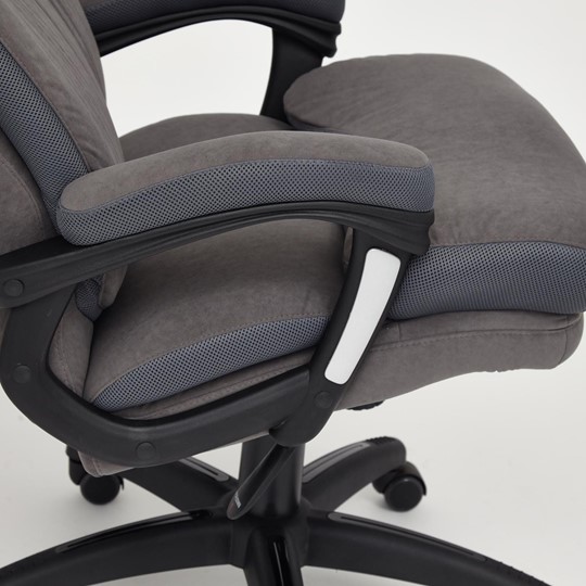 Кресло офисное DUKE флок/ткань, серый/серый, 29/TW-12 арт.14039 в Новом Уренгое - изображение 9