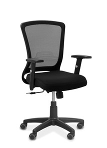 Офисное кресло для сотрудника Фьюжн, сетка/ткань TW / черная/черная в Лабытнанги