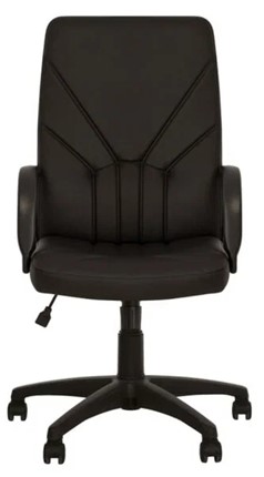 Кресло MANAGER (PL64) экокожа ECO-30, черная в Салехарде - изображение