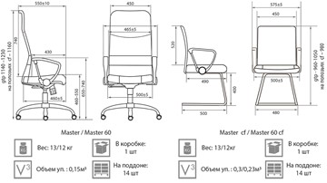 Офисное кресло Master GTPH Ch1 W01T01 в Салехарде - предосмотр 3