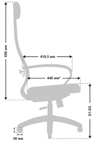 Офисное кресло МЕТТА B 1m 5/K116, Основание 17831 светло-коричневый в Лабытнанги - предосмотр 3
