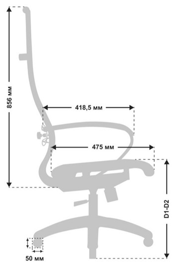 Офисное кресло МЕТТА B 1m 7/K131, Основание 17832 лайм в Салехарде - изображение 2