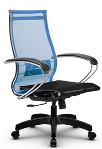 Кресло офисное МЕТТА B 2m 9/K131, Основание 17831 голубой/черный в Ноябрьске