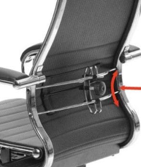 Офисное кресло Metta L 1m 38K2/4D мультиблок, нижняя часть 17839 бордовый в Лабытнанги - изображение 7