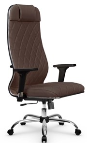 Офисное кресло Мetta L 1m 40M/2D Infinity Easy Clean (MPES) топган, нижняя часть 17833 темно-коричневый в Салехарде