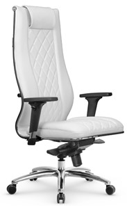 Кресло офисное МЕТТА L 1m 50M/2D Infinity Easy Clean мультиблок, нижняя часть 17838 белый в Салехарде - предосмотр