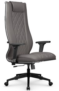 Кресло офисное МЕТТА L 1m 50M/2D Infinity Easy Clean топган, нижняя часть 17832 серый в Салехарде