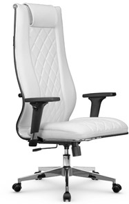 Кресло офисное МЕТТА L 1m 50M/2D Infinity Easy Clean топган, нижняя часть 17834 белый в Салехарде