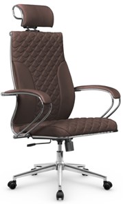 Офисное кресло Metta L 2c 44C/K116 Infinity Easy Clean топган, нижняя часть 17852 темно-коричневый в Салехарде