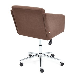 Кресло MILAN хром флок, коричневый, арт.13945 в Салехарде - предосмотр 3