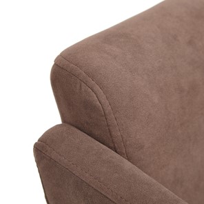 Кресло MILAN хром флок, коричневый, арт.13945 в Салехарде - предосмотр 7