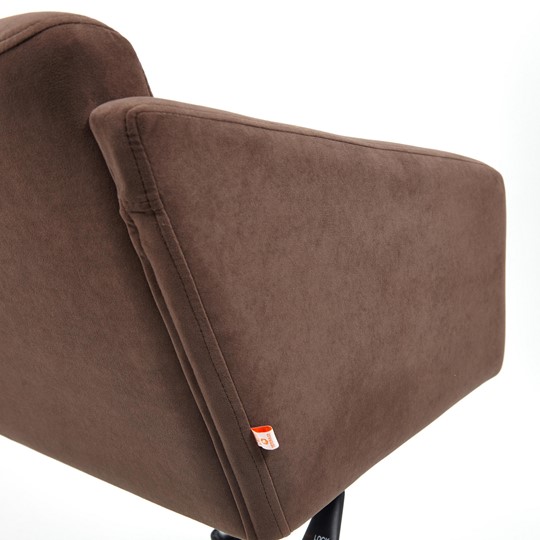 Кресло MILAN хром флок, коричневый, арт.13945 в Салехарде - изображение 9
