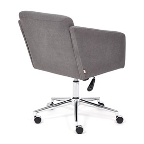 Кресло офисное MILAN хром флок, серый, арт.13947 в Лабытнанги - предосмотр 3