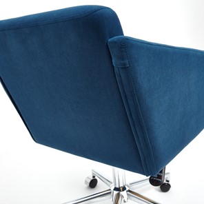 Кресло MILAN хром флок, синий, арт.13948 в Салехарде - предосмотр 10
