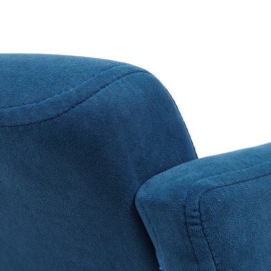 Кресло MILAN хром флок, синий, арт.13948 в Салехарде - изображение 12
