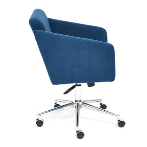 Кресло MILAN хром флок, синий, арт.13948 в Салехарде - предосмотр 2