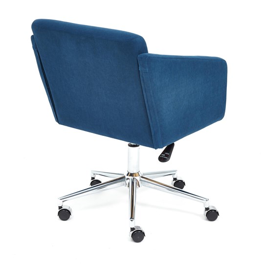 Кресло MILAN хром флок, синий, арт.13948 в Салехарде - изображение 3
