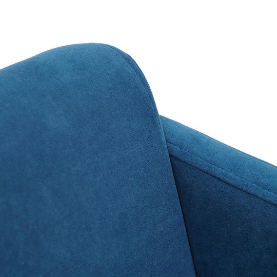 Кресло MILAN хром флок, синий, арт.13948 в Салехарде - изображение 5