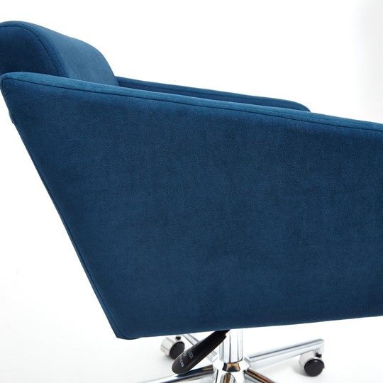 Кресло MILAN хром флок, синий, арт.13948 в Салехарде - изображение 8