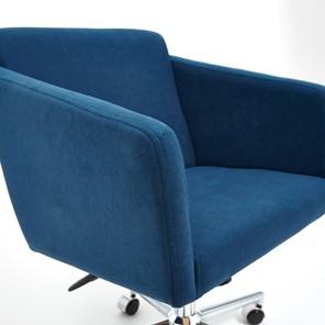 Кресло MILAN хром флок, синий, арт.13948 в Салехарде - предосмотр 9