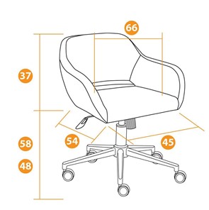 Кресло компьютерное MODENA хром флок, серый, арт.14232 в Салехарде - предосмотр 11