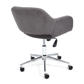 Кресло компьютерное MODENA хром флок, серый, арт.14232 в Салехарде - предосмотр 2