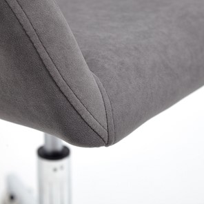 Кресло компьютерное MODENA хром флок, серый, арт.14232 в Салехарде - предосмотр 6
