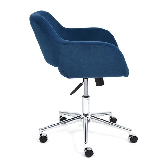 Компьютерное кресло MODENA хром флок, синий, арт.14233 в Салехарде - изображение 1