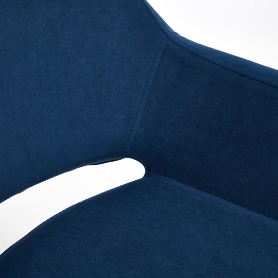 Компьютерное кресло MODENA хром флок, синий, арт.14233 в Салехарде - изображение 9