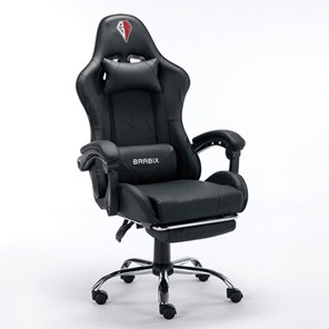 Компьютерное кресло RABIX "Dexter GM-135", подножка, две подушки, экокожа, черное, 532800 в Тарко-Сале
