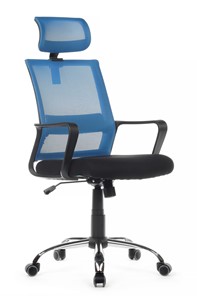 Кресло компьютерное RCH 1029HB, черный/синий в Надыме