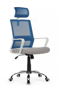Кресло офисное RCH 1029HW, серый/синий в Новом Уренгое