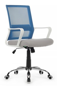 Кресло компьютерное Riva RCH 1029MW, серый/синий в Новом Уренгое