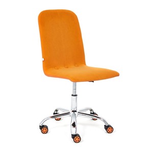 Кресло RIO флок/кож/зам, оранжевый/оранжевый, арт.14188 в Новом Уренгое