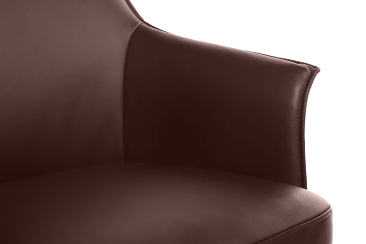 Кресло для офиса Rosso-ST (C1918), коричневый в Салехарде - изображение 5