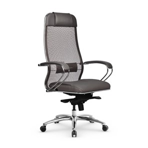 Кресло офисное Samurai SL-1.04 MPES Светло-коричневый / Серый в Салехарде - предосмотр