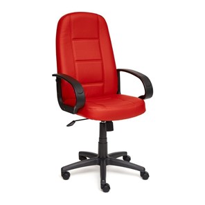 Кресло офисное СН747 кож/зам, красный, арт.7707 в Салехарде