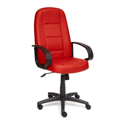 Кресло офисное СН747 кож/зам, красный, арт.7707 в Салехарде - изображение