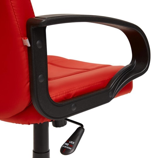 Кресло офисное СН747 кож/зам, красный, арт.7707 в Салехарде - изображение 7