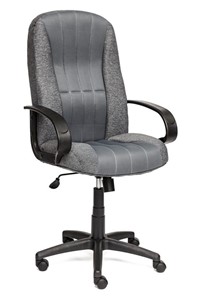 Кресло компьютерное СН833 ткань/сетка, серая/серая, арт.10327 в Новом Уренгое