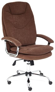 Офисное кресло SOFTY LUX флок, коричневый, арт.13595 в Ноябрьске