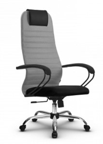 Офисное кресло SU-BK130-10 CH серый/черный в Новом Уренгое