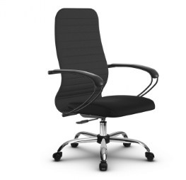 Кресло компьютерное SU-CK130-10P CH темно-серый/черный в Надыме
