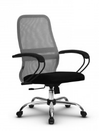 Офисное кресло SU-CK130-8 CH серый/черный в Салехарде