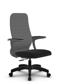 Кресло компьютерное SU-CU160-10P PL серый/черный в Надыме