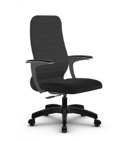 Офисное кресло SU-CU160-10P PL темно-серый/черный в Новом Уренгое